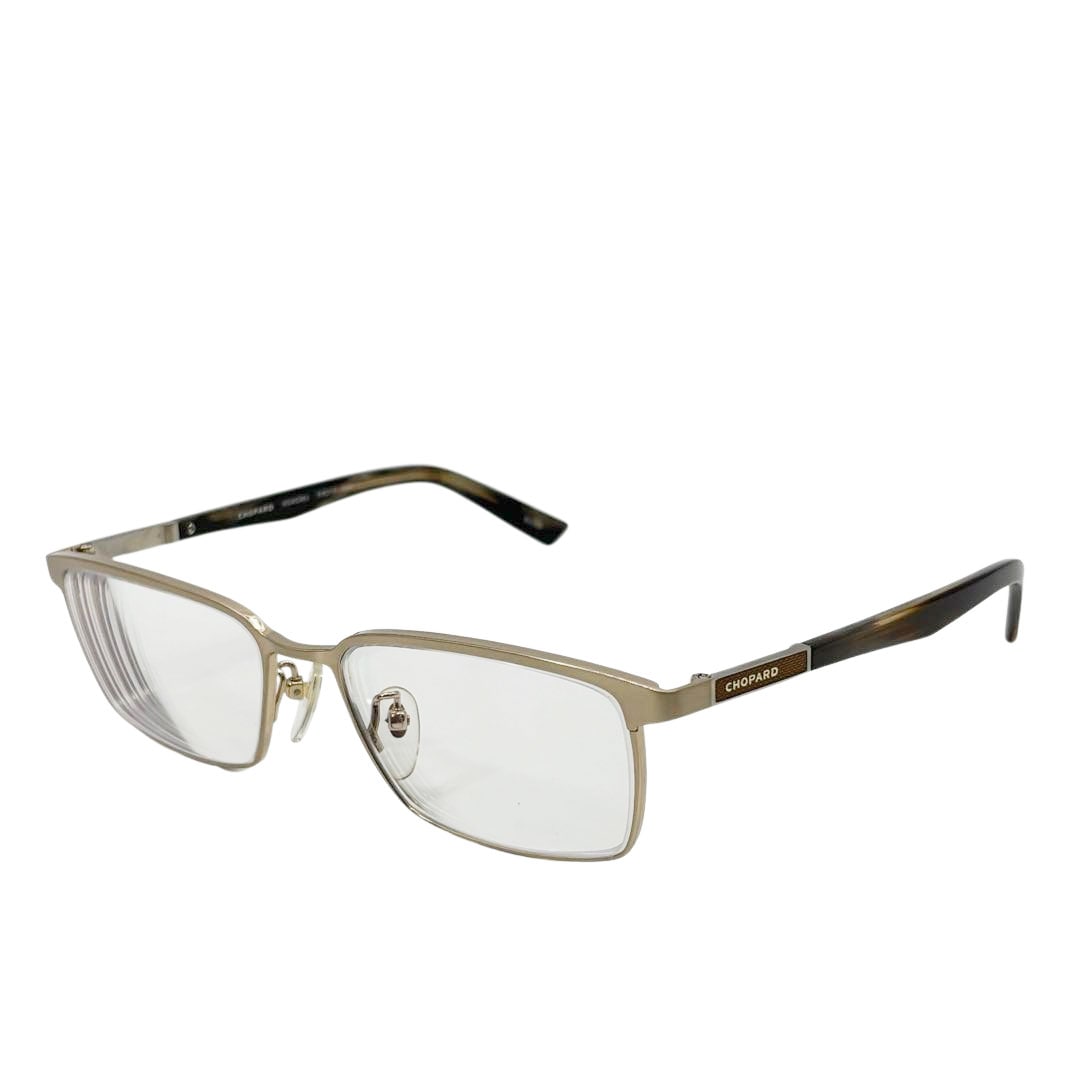 Chopard ショパール メガネ 眼鏡フレーム 55□17 140 チタン/プラスチック マーブルブラウン VCHC06J ※度入り