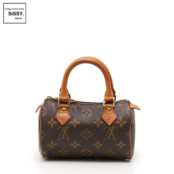 ■ルイヴィトン■ ミニスピーディ モノグラム ハンドバッグ PVC レザー ブラウン M41534 【LOUIS VUITTON】