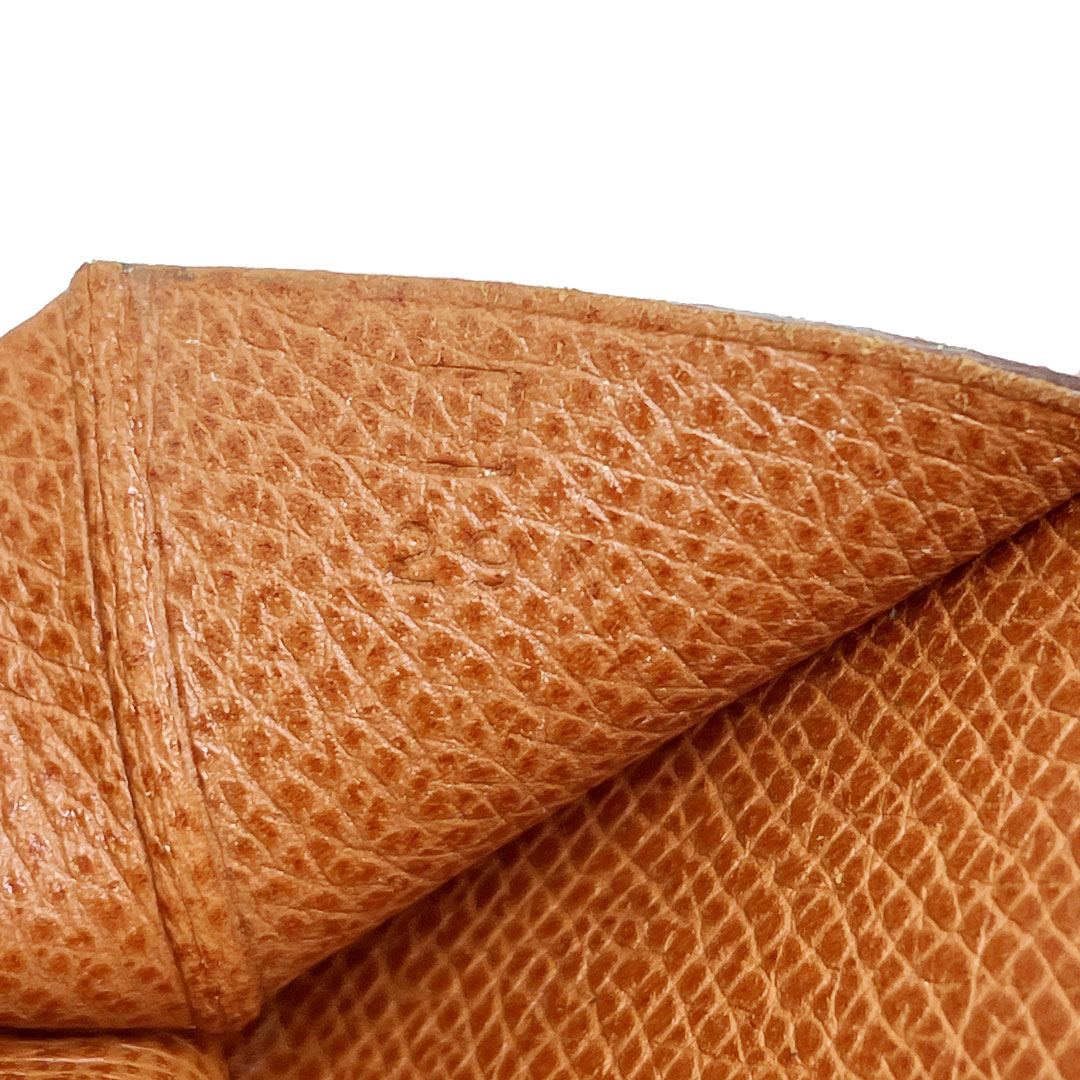 HERMES エルメス ベアンコンパクト コンパクトウォレット 財布 エプソン ゴールド ゴールド金具 □J刻印