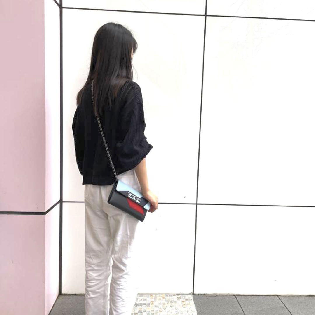 美品 シャネル CHANEL エアライン 長財布 CHANEL シャネル エアライン チェーンウォレット 長財布 レザー