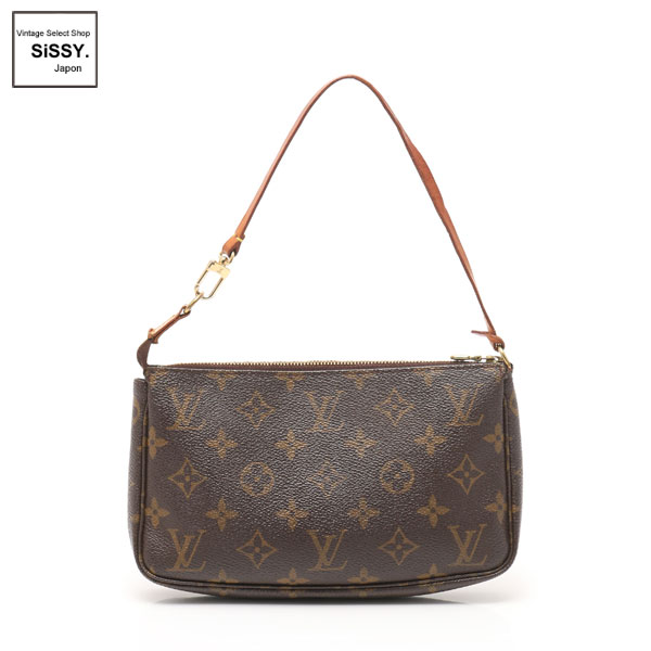 ■ルイヴィトン■ ポシェットアクセソワール モノグラム アクセサリーポーチ ハンドバッグ PVC レザー ブラウン M51980 【LOUIS VUITTON】