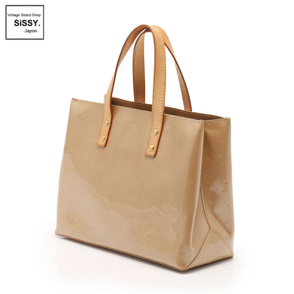 ■ルイヴィトン■ リードPM モノグラムヴェルニ ハンドバッグ レザー ソフトベージュ M91144 【LOUIS VUITTON】
