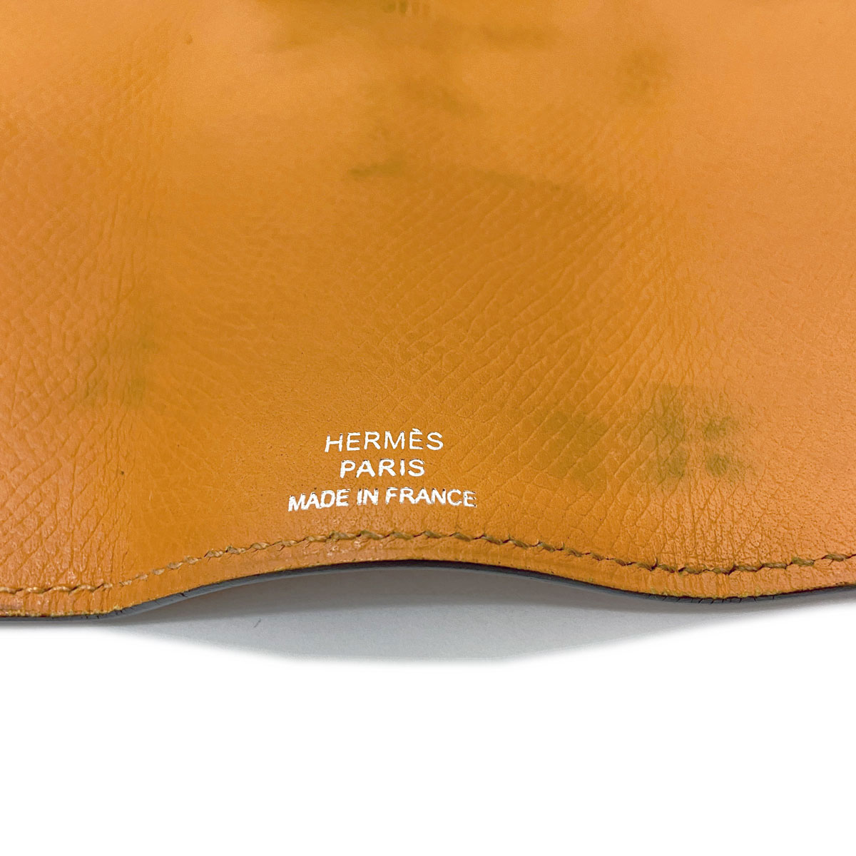 ■エルメス■ ベアン 4連キーケース オレンジ シルバー金具 □I刻印 【HERMES】