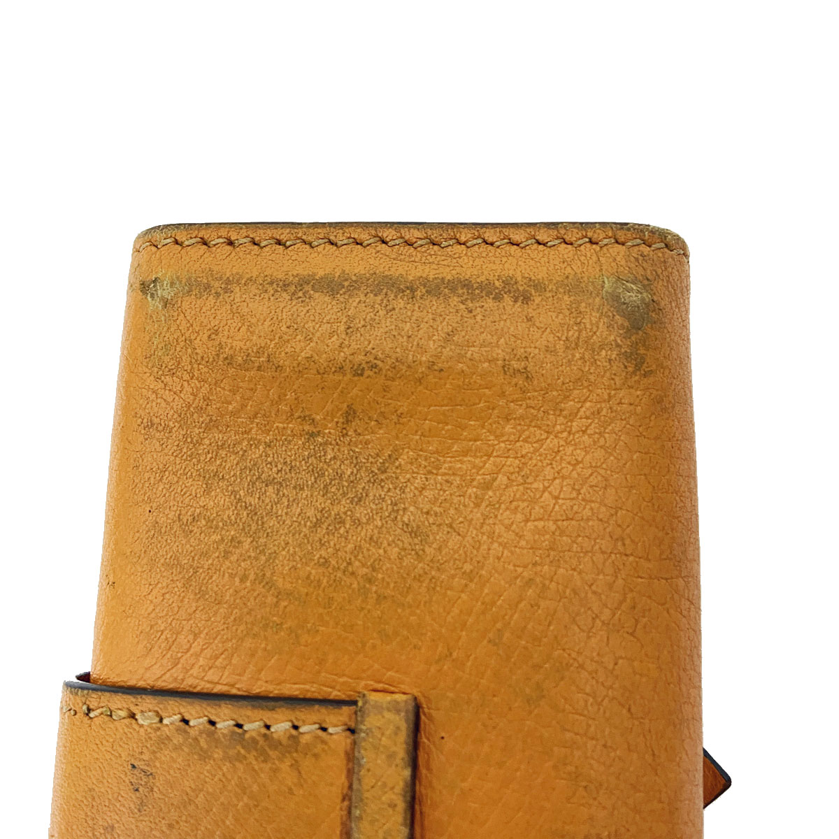 ■エルメス■ ベアン 4連キーケース オレンジ シルバー金具 □I刻印 【HERMES】