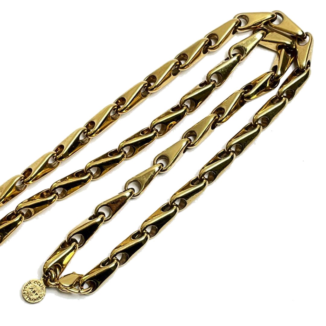 CELINE セリーヌ ネックレス サークル ロゴ ゴールド ヴィンテージ