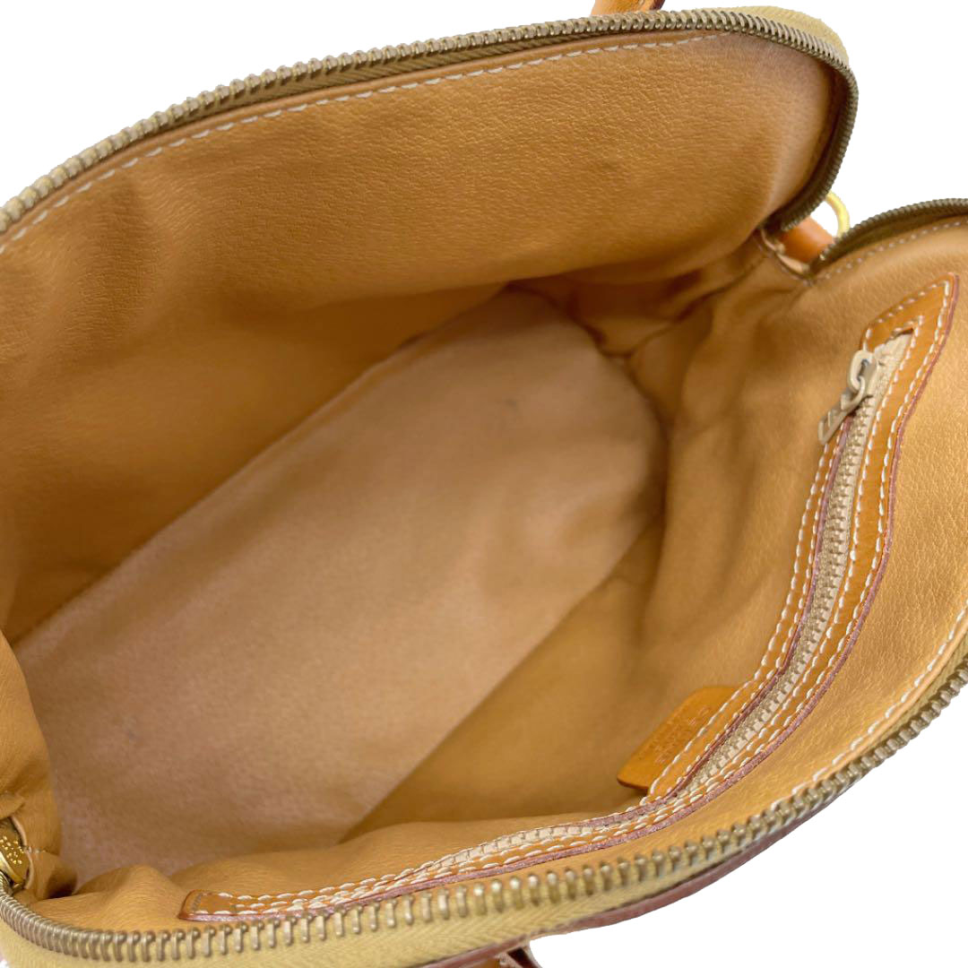 CELINE セリーヌ マカダム ハンドバック PVC レザー ブラウン ヴィンテージ