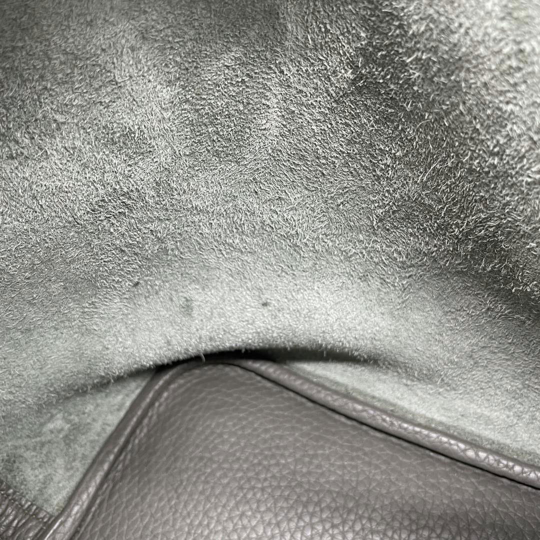 HERMES エルメス ピコタンロック22 MM トリヨンクレマンス エタン シルバー金具 X刻印