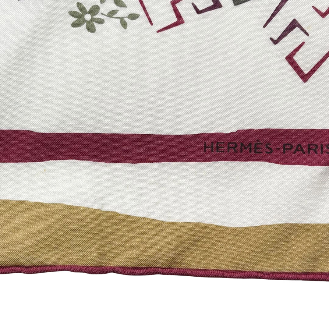 HERMES エルメス スカーフ カレ65 『Jardin de Calypso(カリプソの庭園