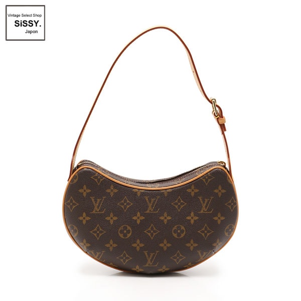 ■ルイヴィトン■ ポシェット クロワッサンPM モノグラム ショルダーバッグ PVC レザー ブラウン M51510 【LOUIS VUITTON】