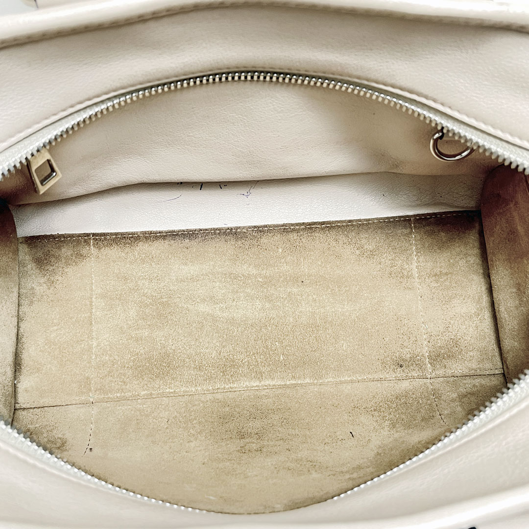 LOEWE ロエベ アマソナ28 2WAYハンドバッグ ショルダーバッグ レザー ベージュ