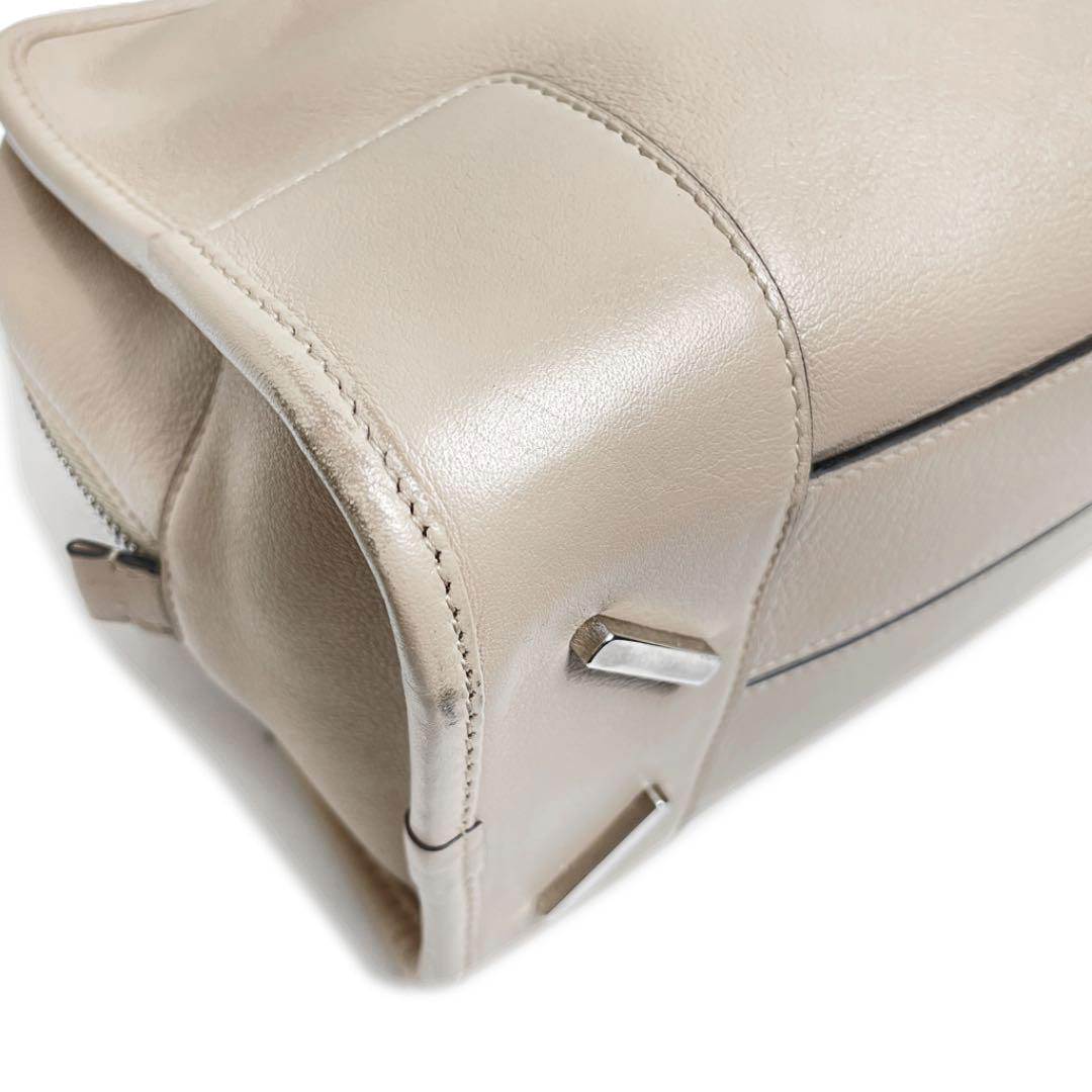 LOEWE ロエベ アマソナ28 2WAYハンドバッグ ショルダーバッグ レザー ベージュ
