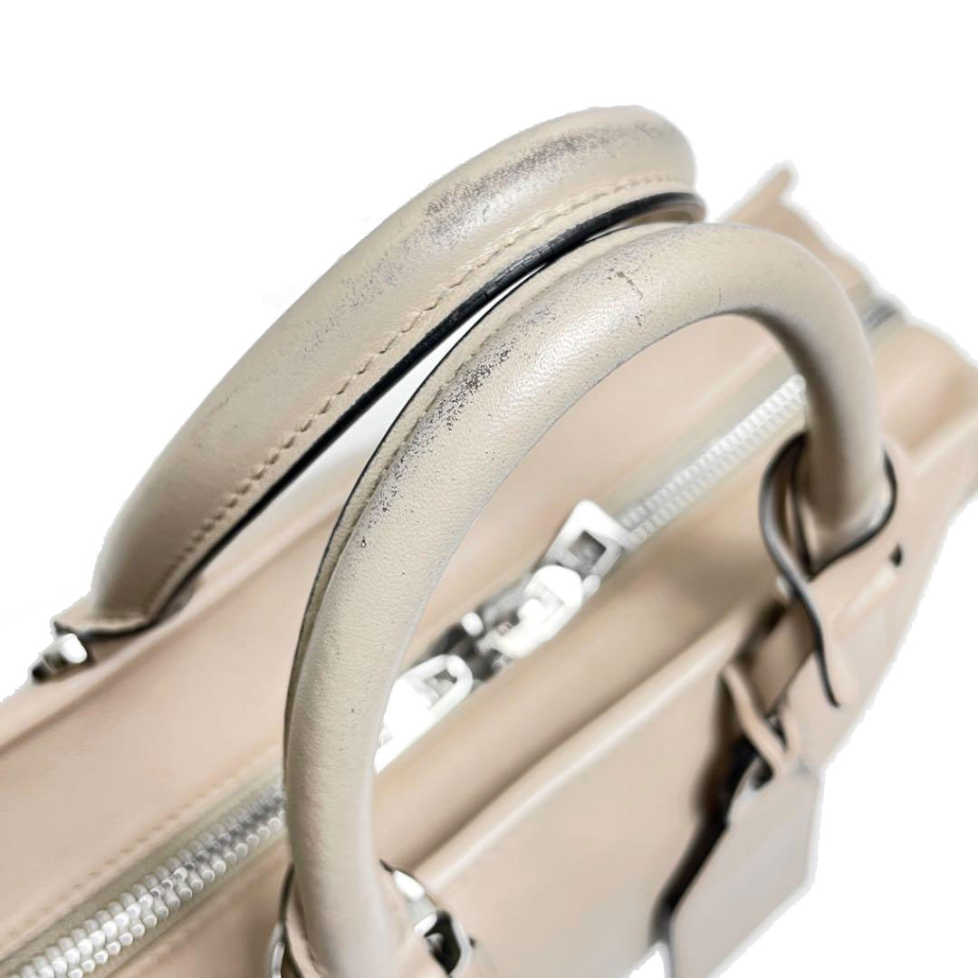 LOEWE ロエベ アマソナ28 2WAYハンドバッグ ショルダーバッグ レザー ベージュ