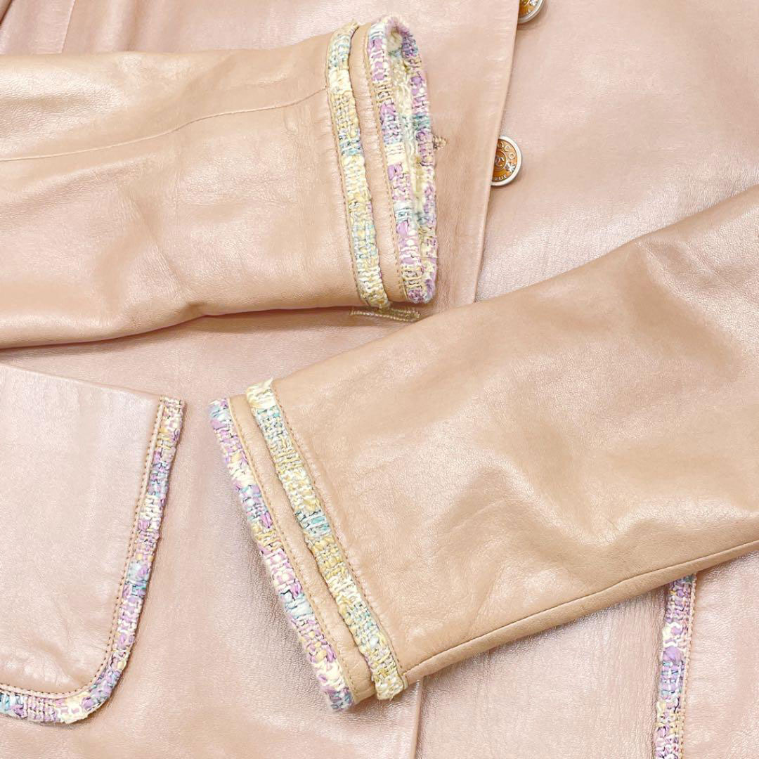 『CHANEL BOUTIQUE/シャネル』 レザージャケット 38 CHANEL BOUTIQUE/シャネル』 レザージャケット 38