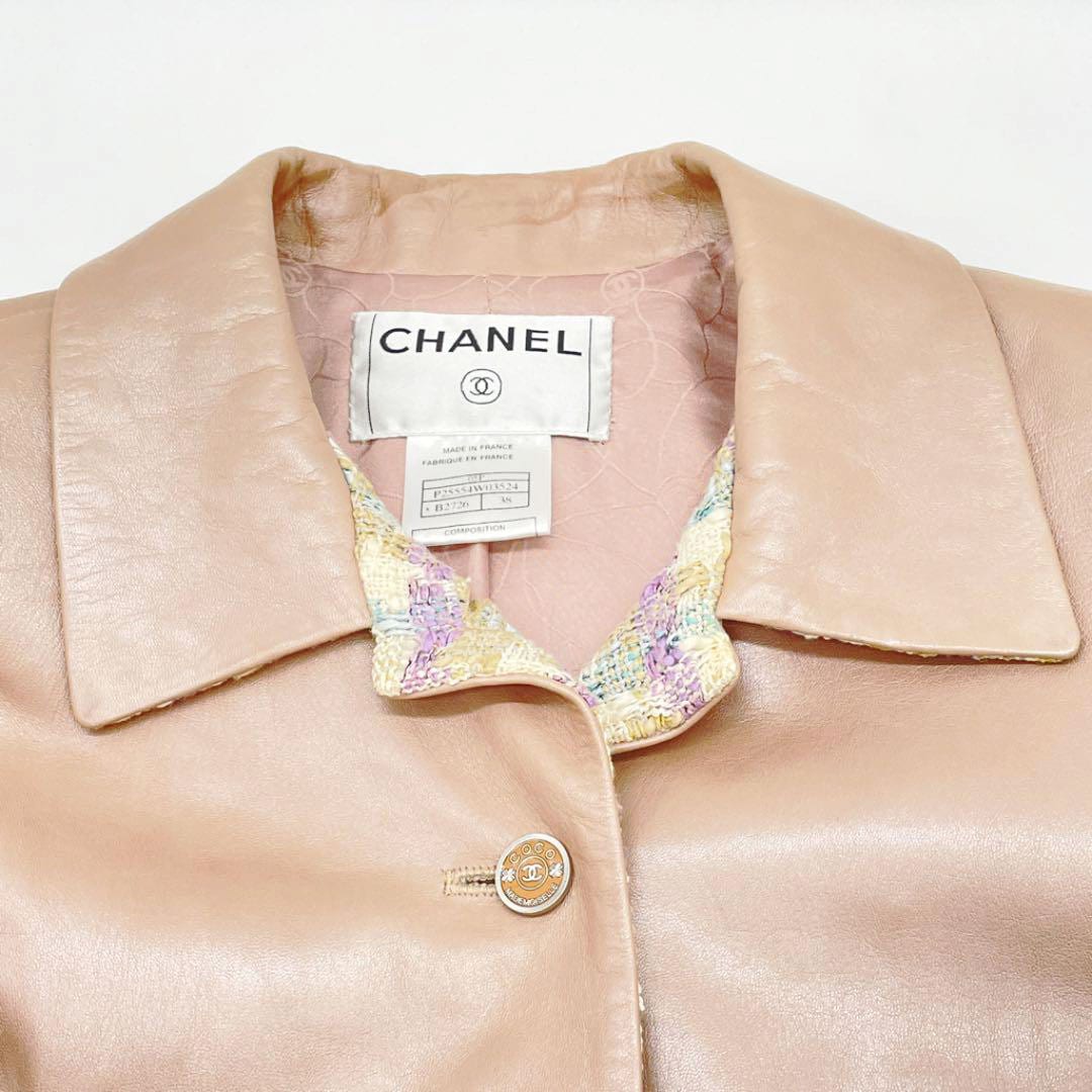 『CHANEL BOUTIQUE/シャネル』 レザージャケット 38 CHANEL BOUTIQUE/シャネル』 レザージャケット 38