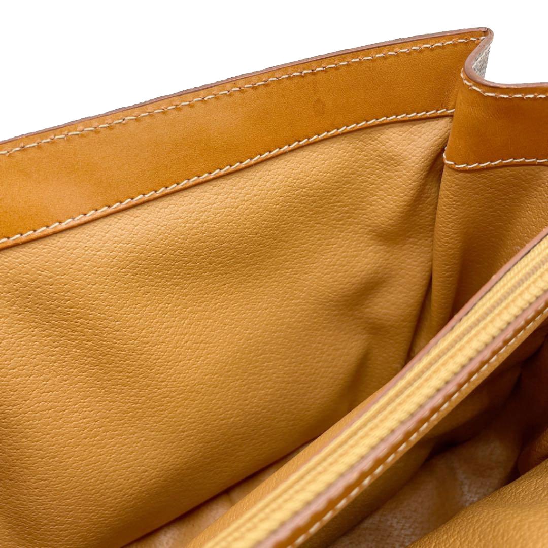 CELINE セリーヌ マカダム 2WAY ハンドバッグ ターンロック サークルチャーム ブラウン