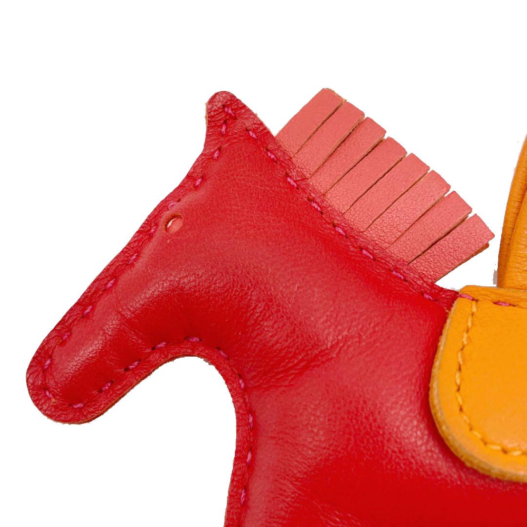 HERMES エルメス バッグチャーム ロデオPM  アニョーミロ アニオン ルージュインディアン ローズ ジャイプール フュー