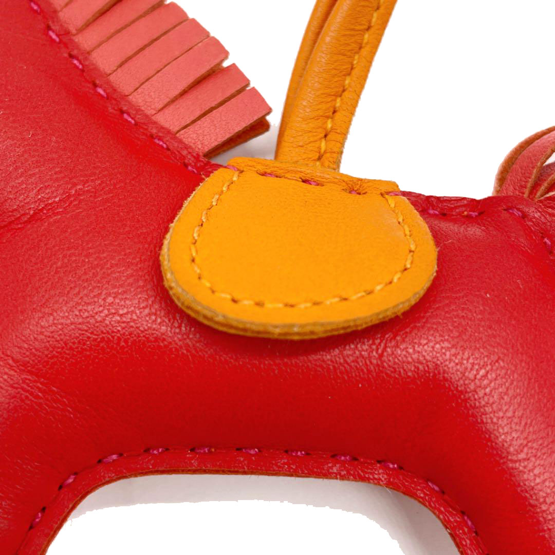 HERMES エルメス バッグチャーム ロデオPM  アニョーミロ アニオン ルージュインディアン ローズ ジャイプール フュー