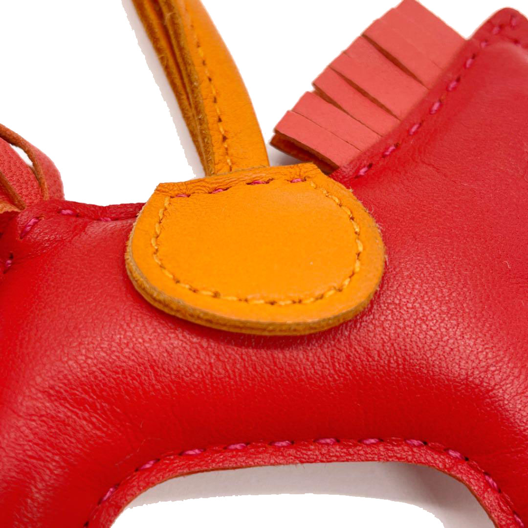 HERMES エルメス バッグチャーム ロデオPM  アニョーミロ アニオン ルージュインディアン ローズ ジャイプール フュー