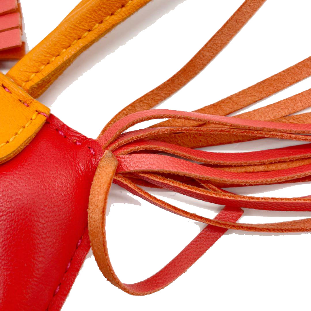 HERMES エルメス バッグチャーム ロデオPM  アニョーミロ アニオン ルージュインディアン ローズ ジャイプール フュー