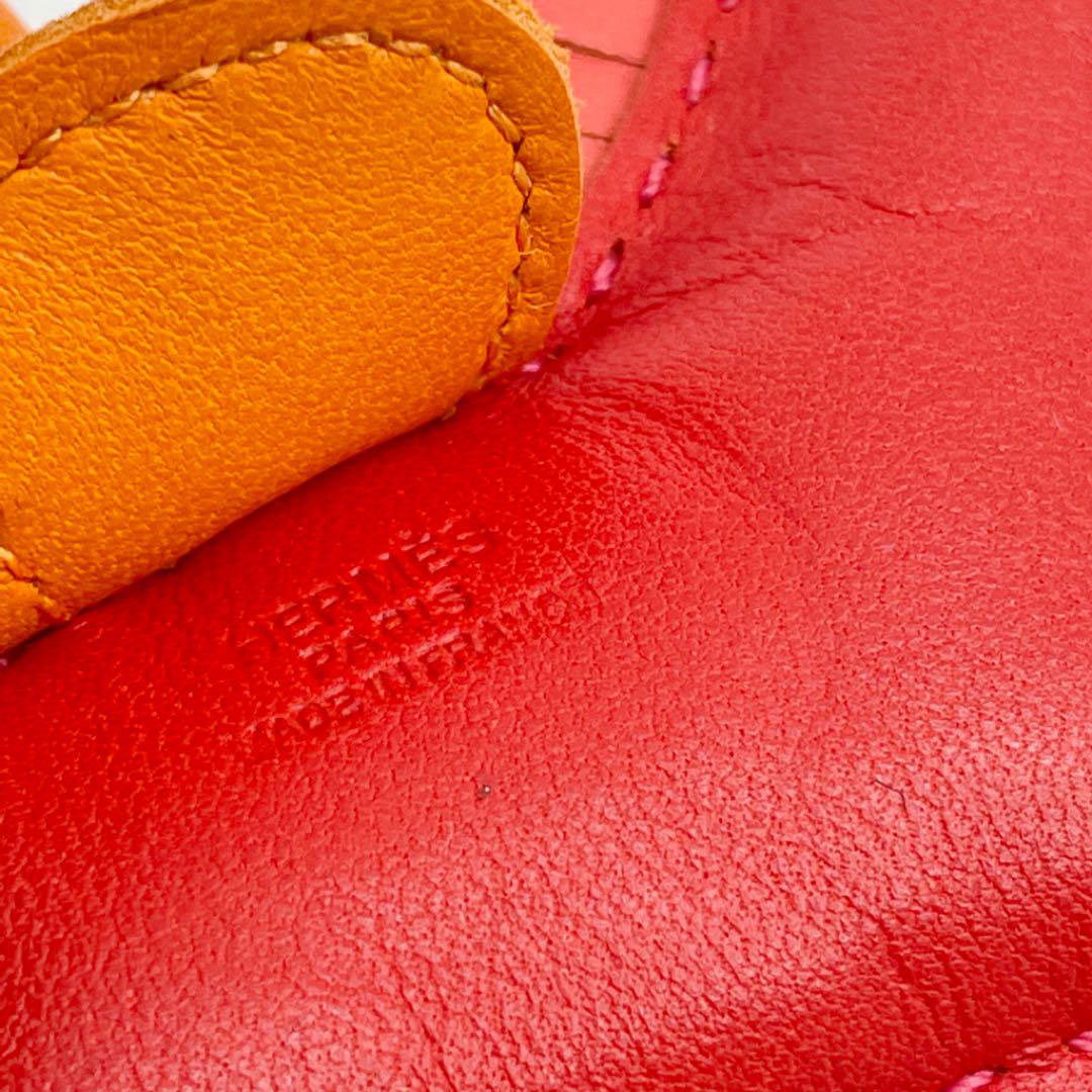 HERMES エルメス バッグチャーム ロデオPM  アニョーミロ アニオン ルージュインディアン ローズ ジャイプール フュー