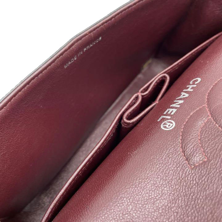 CHANEL シャネル マトラッセ23 チェーンショルダーバッグ ラムスキン ブラック シルバー金具 5番台