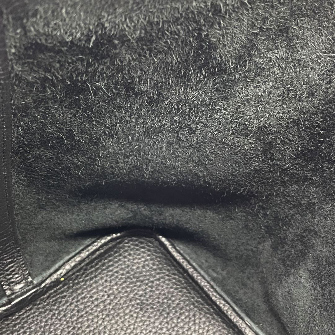 HERMES エルメス ピコタンロック22 MM トリヨンクレマンス ブラック シルバー金具 C刻印