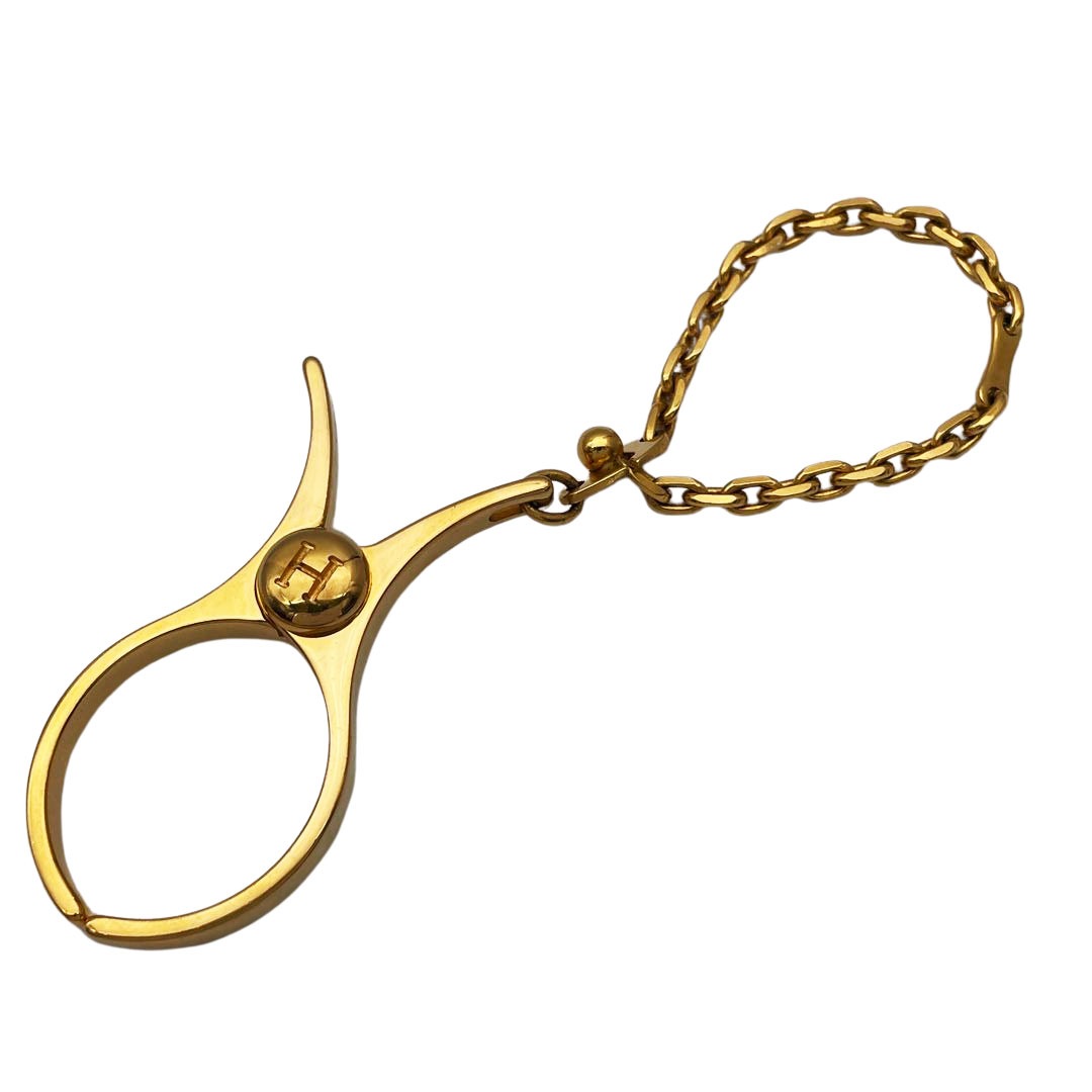 HERMES エルメス グローブ 手袋ホルダー フィルー ゴールド(ドレ)