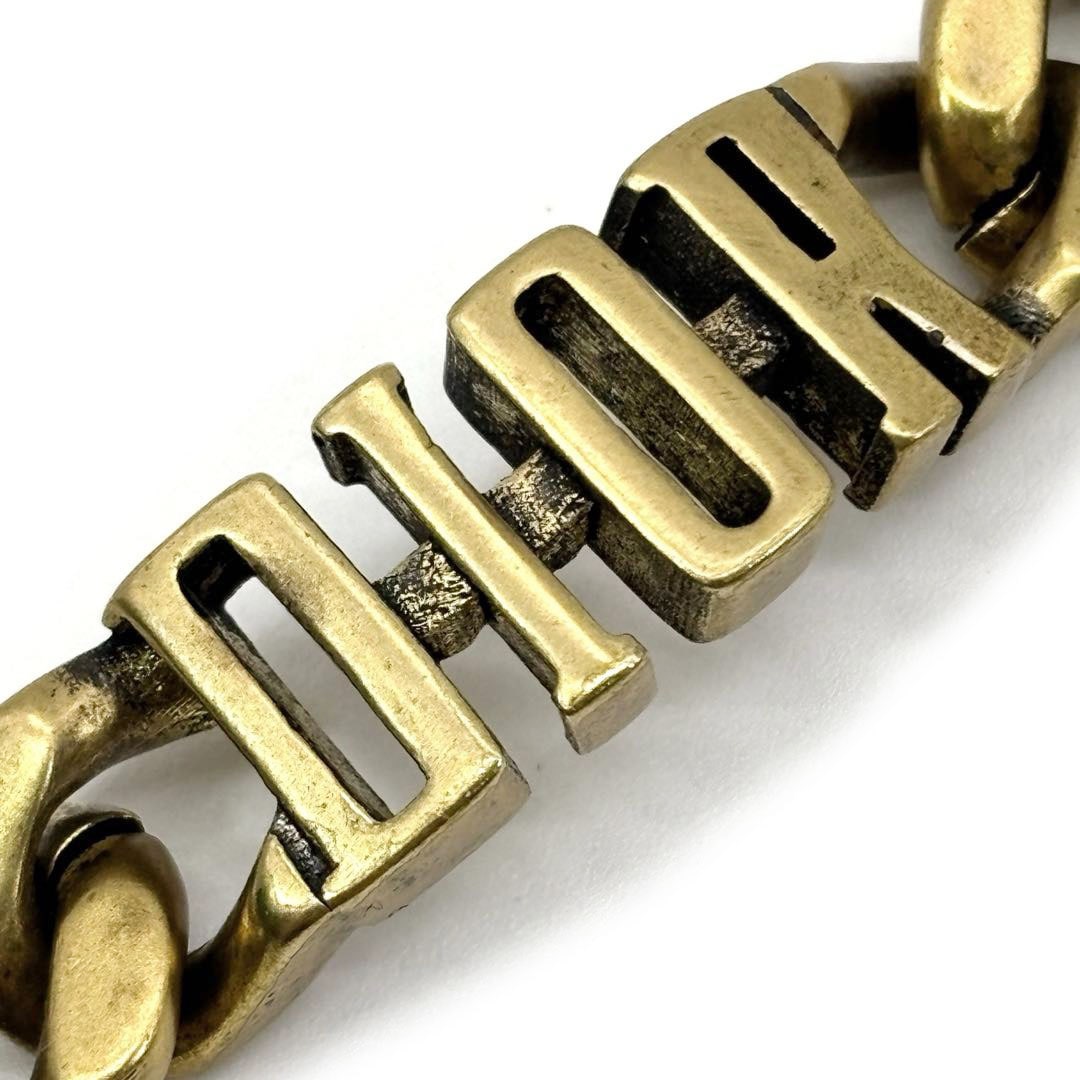 Dior ロゴ付き金色チェーンブレスレット CDロゴチェーンブレスレット ゴールド ヴィンテージ|ディオール