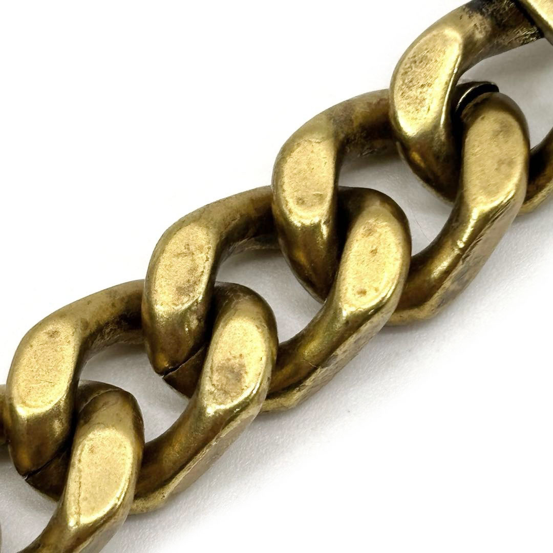 Christian Dior クリスチャンディオール DIOR ロゴ チェーンブレスレット いぶしゴールド