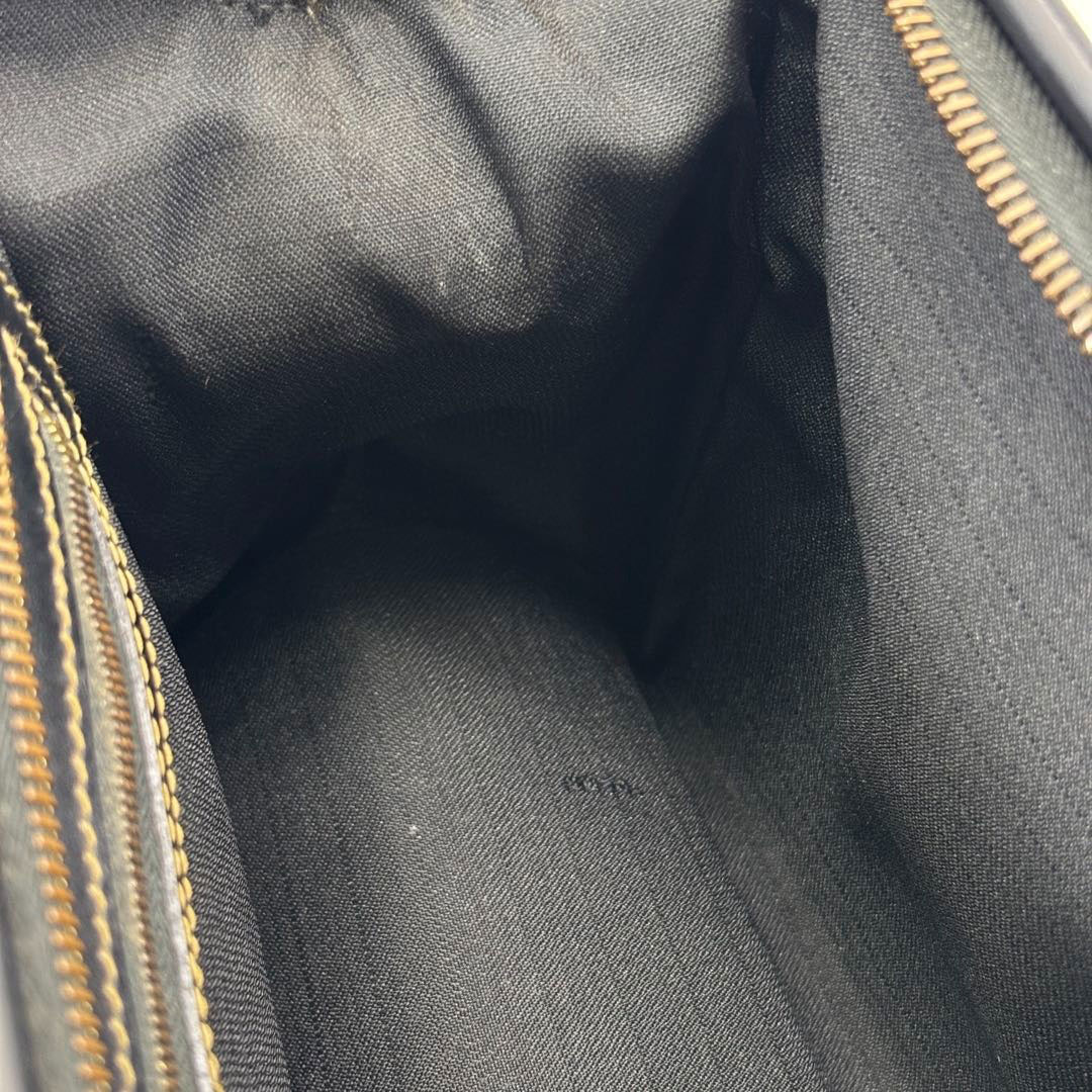 FENDI フェンディ ミニボストンバッグ ペカン PVC ブラック ブラウン