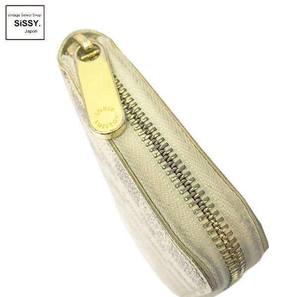 ■ルイ・ヴィトン■ ダミエアズール ジッピーウォレット ラウンドファスナー 長財布 PVC ホワイト N60019 【LOUIS VUITTON】