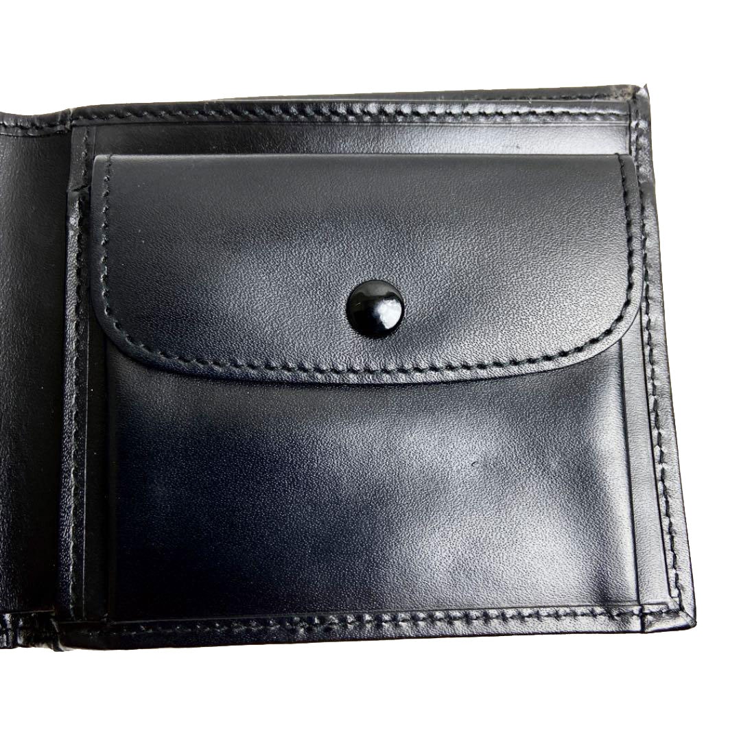 CELINE セリーヌ 二つ折り財布 マカダム柄 レザー ブラック ブラウン