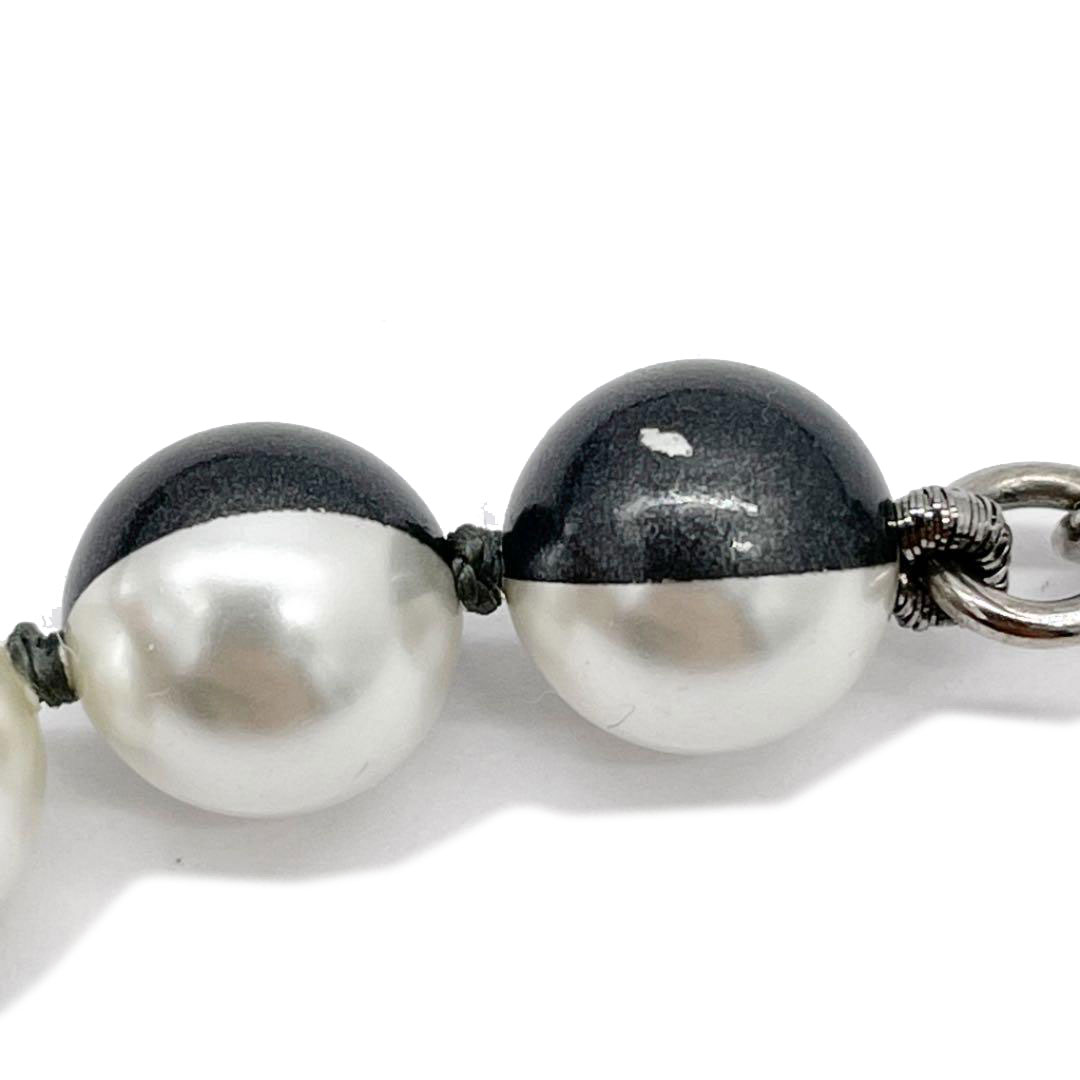 CHANEL シャネル ロングネックレス フェイクパール ココマーク