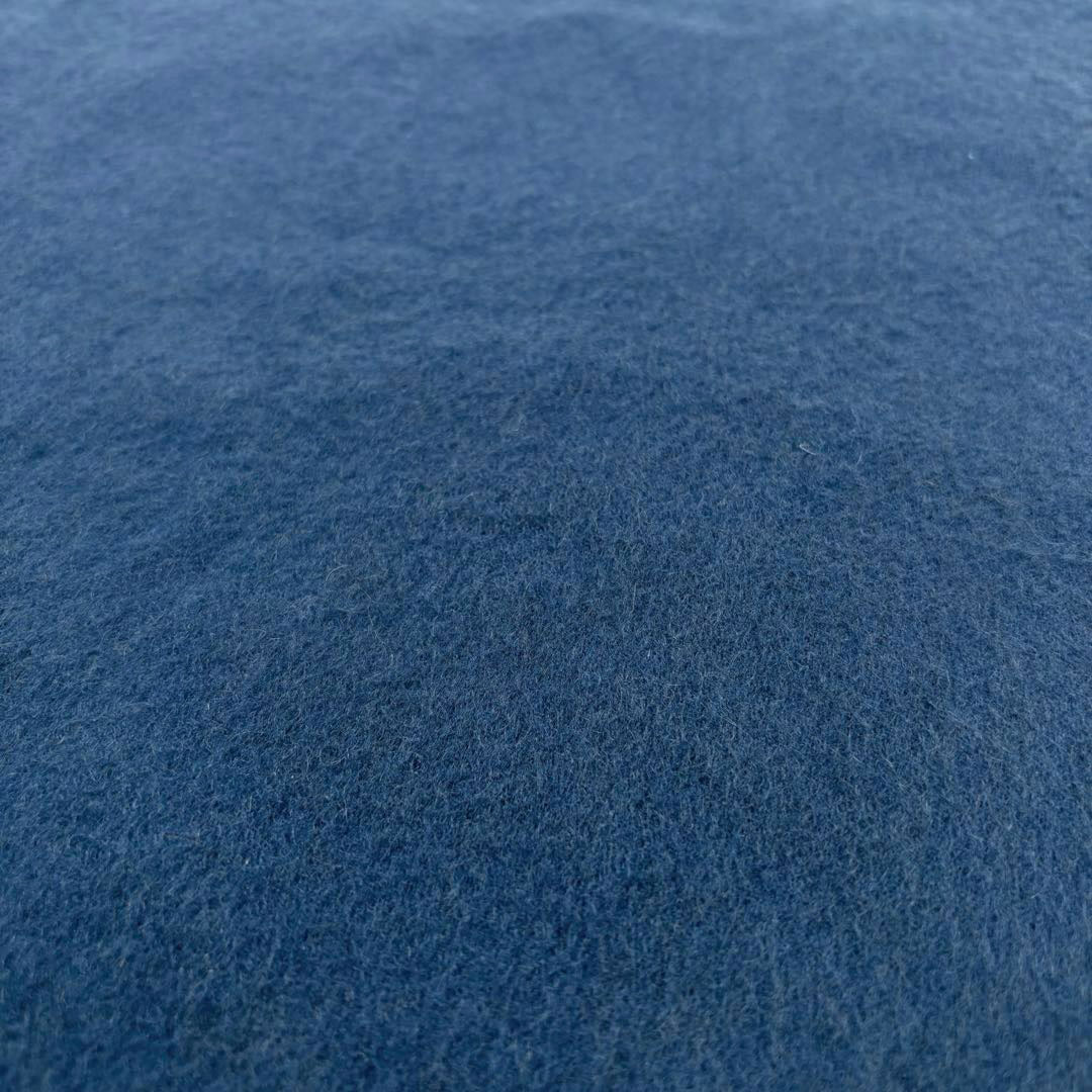 HERMES エルメス ヴィンテージマフラー カシミヤ100％ ブルー系 イギリス製