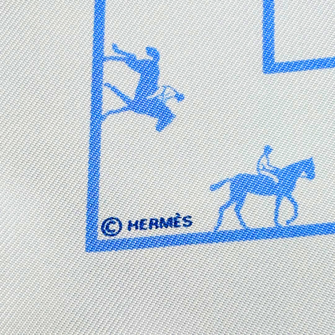 HERMES エルメス スカーフ カレ45 プチカレ 『Saut Galop Canter Rack
