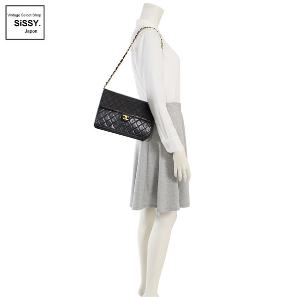 □シャネル□ マトラッセ チェーンショルダーバッグ プッシュロック式 