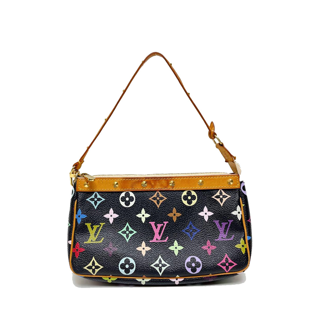 LOUIS VUITTON ルイヴィトン モノグラムマルチカラー ポシェットアクセソワール ハンドバッグ ノワール M92648