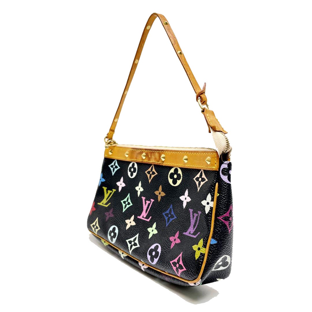 LOUIS VUITTON ルイヴィトン モノグラムマルチカラー ポシェットアクセソワール ハンドバッグ ノワール M92648