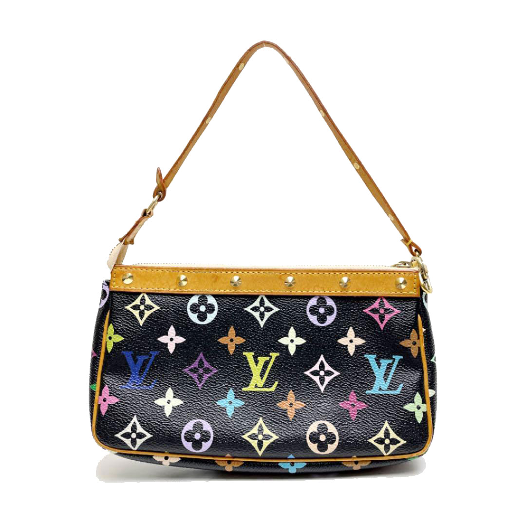 LOUIS VUITTON ルイヴィトン モノグラムマルチカラー ポシェットアクセソワール ハンドバッグ ノワール M92648