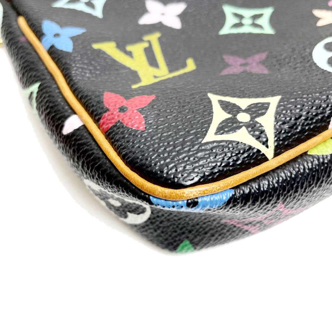 LOUIS VUITTON ルイヴィトン モノグラムマルチカラー ポシェットアクセソワール ハンドバッグ ノワール M92648