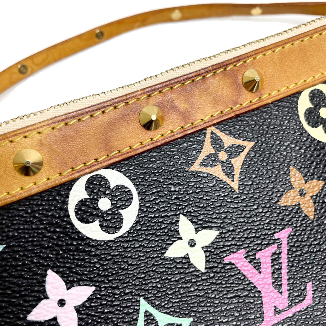 LOUIS VUITTON ルイヴィトン モノグラムマルチカラー ポシェットアクセソワール ハンドバッグ ノワール M92648
