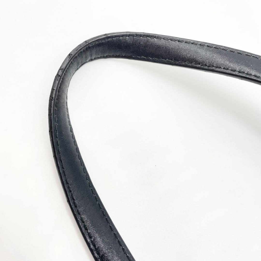 Christian Dior クリスチャンディオール トートバッグ カナージュ PVC レザー ブラック シルバー金具