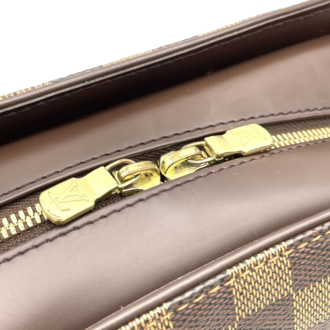 LOUIS VUITTON ルイヴィトン ハンドバッグ サリア オリゾンタル ダミエ エベヌ N51282