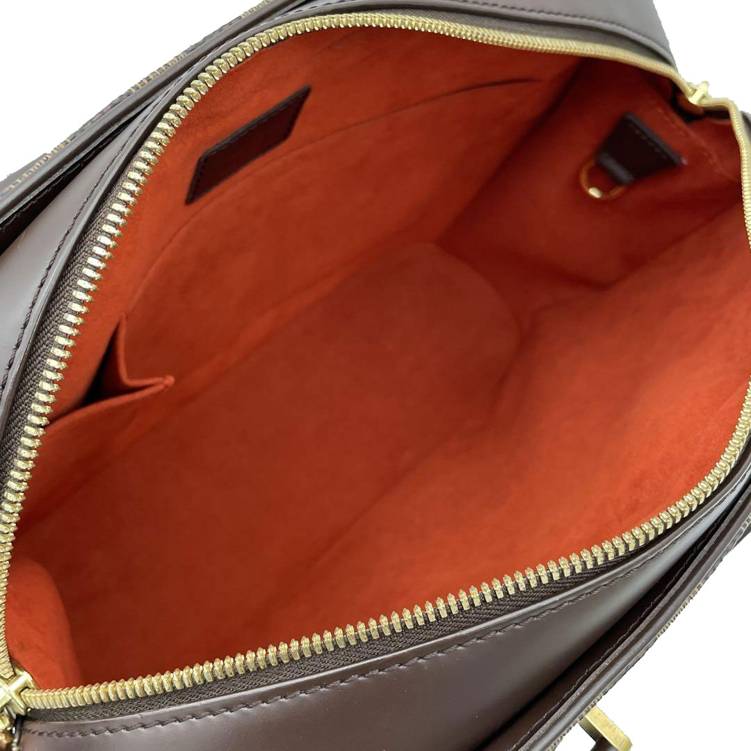 LOUIS VUITTON ルイヴィトン ハンドバッグ サリア オリゾンタル ダミエ エベヌ N51282