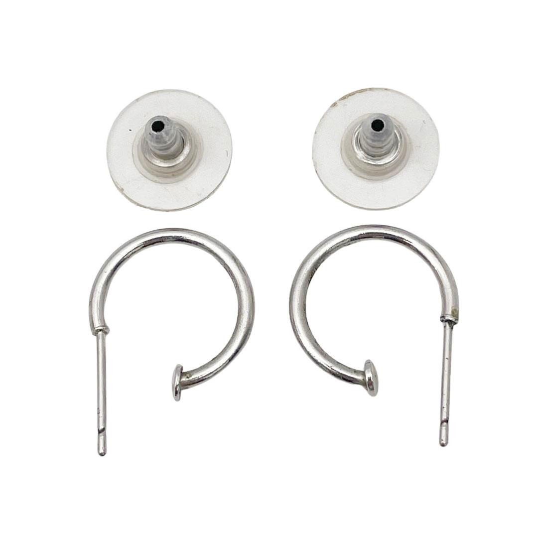 CHANEL シャネル フープピアス ココマーク パンチング 03P
