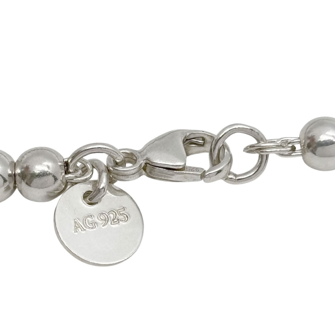 TIFFANY&Co. リターントゥ ティファニー ブルーハートタグ ビーズブレスレット ミディアム Ag925 シルバー