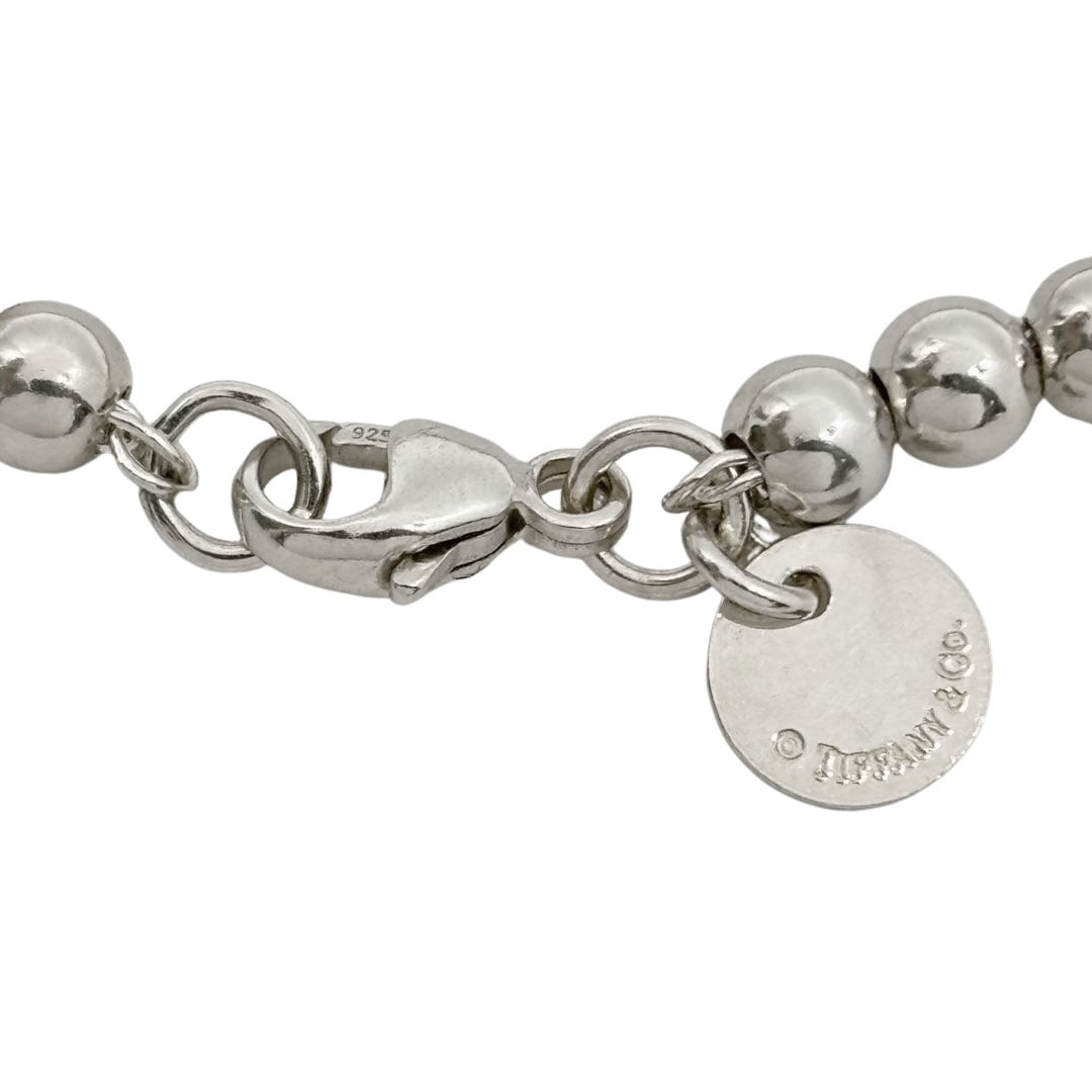TIFFANY&Co. リターントゥ ティファニー ブルーハートタグ ビーズブレスレット ミディアム Ag925 シルバー