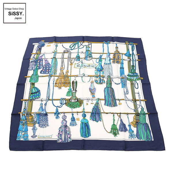 HERMES カレ90 スカーフ PASEMENTERIE ヴィンテージ □エルメス
