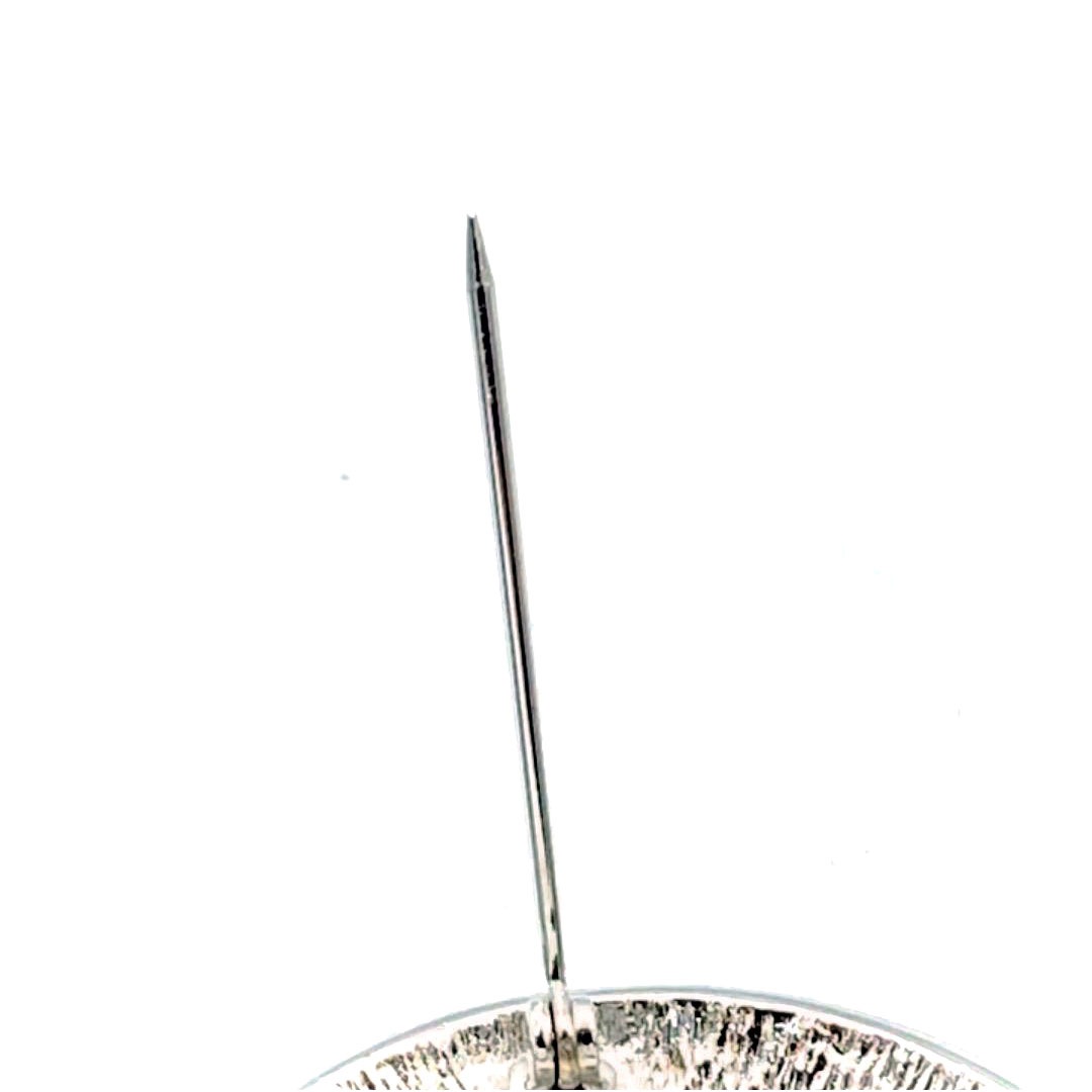 Christian Dior クリスチャンディオール ブローチ トロッター シルバー ブルー