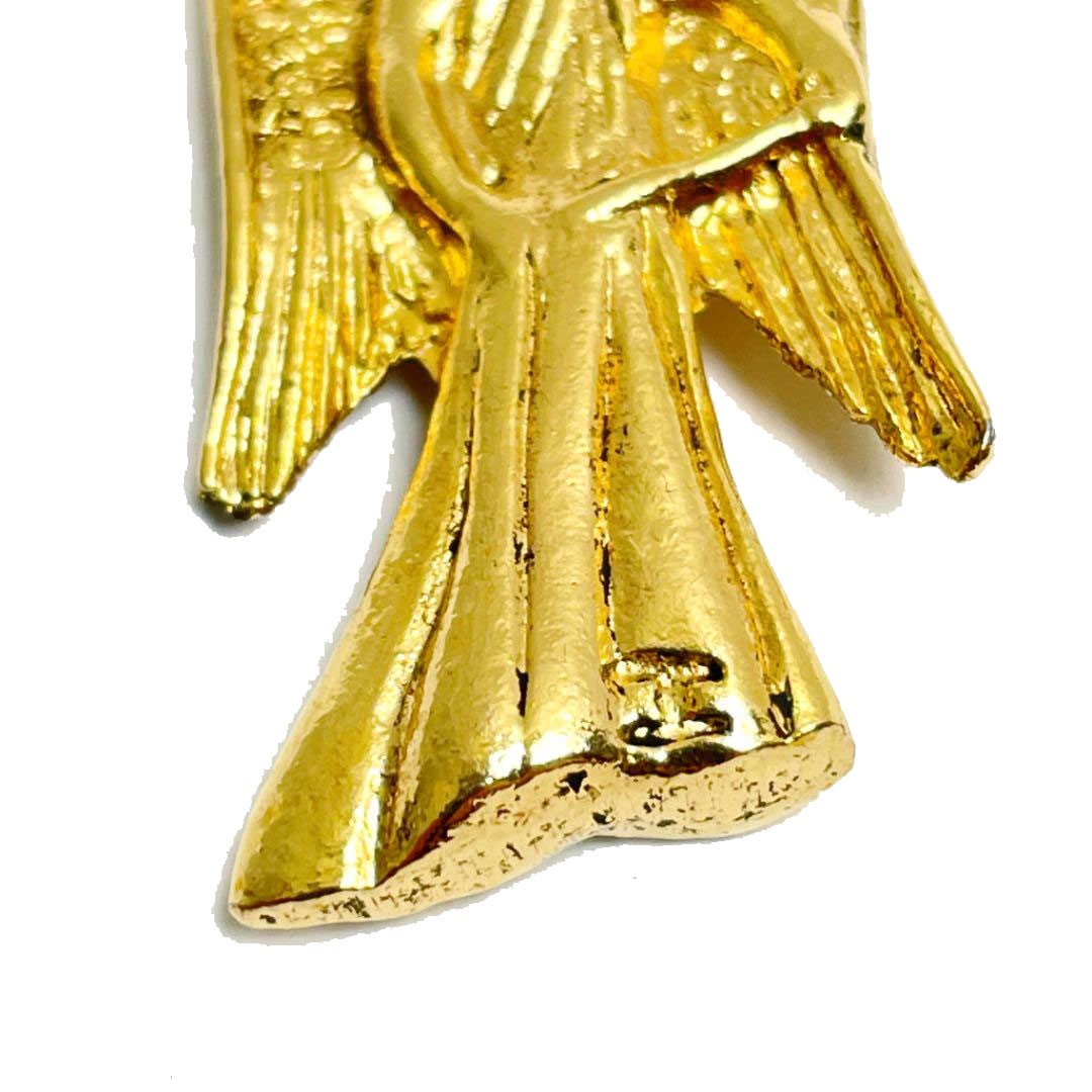 CHANEL シャネル イヤリング エンジェル 天使モチーフ ゴールド 1970  